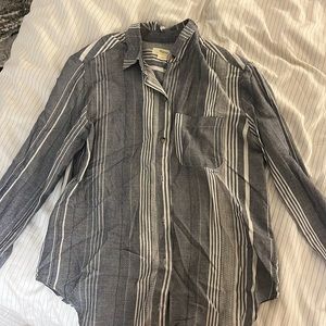 Maeve by Anthropologie blue button up